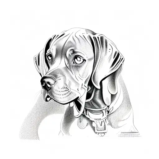 Weimaraner  tattoo design idea