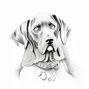 Weimaraner  tattoo design idea