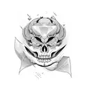 tooth tattoo design idea