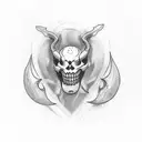 tooth tattoo design idea