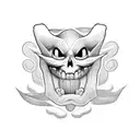 tooth tattoo design idea