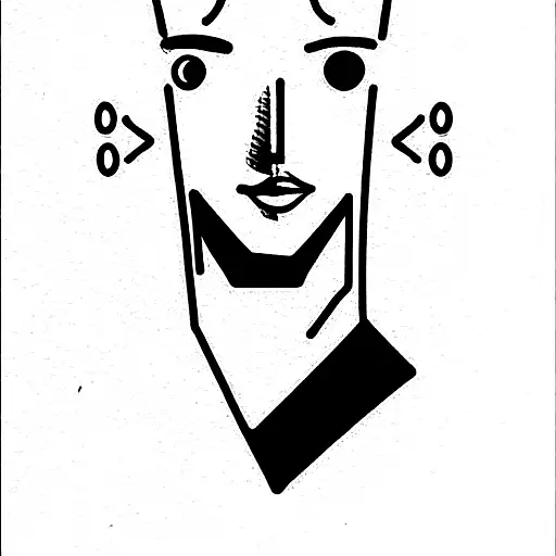 tatoo of one face with two parts - funny / sad, lucky / unlucky, young man / old man tattoo design idea