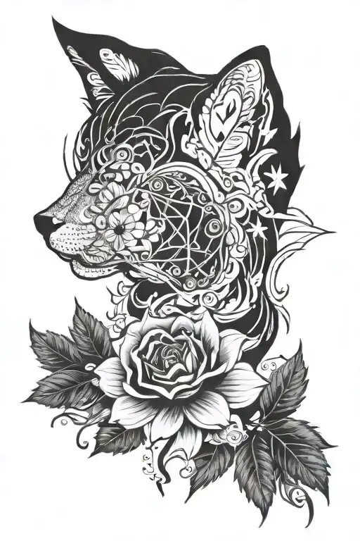 Blackwork "Borderline Personality Disorder" Tattoo BlackInk AI
