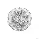 celtic knotwork design featuring an upside-down pineapples tattoo design idea