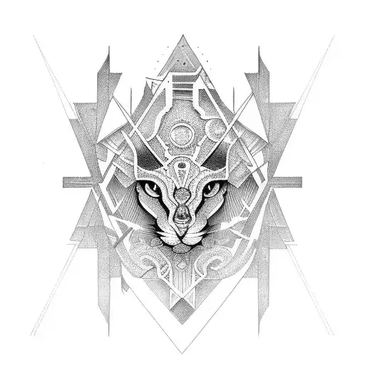 art deco tattoo design idea