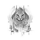 art deco tattoo design idea