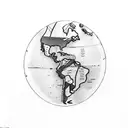 A sketch style tattoo of a map of Brazil with a coffee plant and a book, reflecting your love for Brazilian culture and reading tattoo design idea