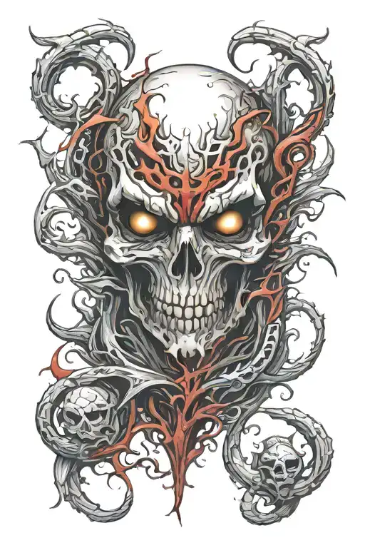 spawn of satan tattoo design idea