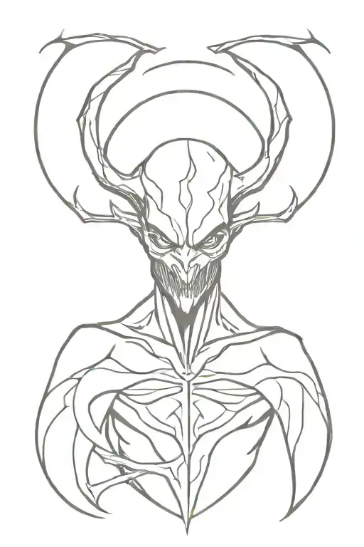 spawn of satan tattoo design idea