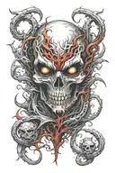 spawn of satan tattoo design idea