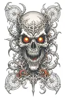 spawn of satan tattoo design idea