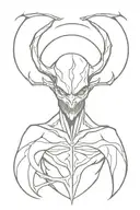 spawn of satan tattoo design idea