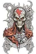 spawn of satan tattoo design idea