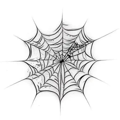 Spider Web tattoo design idea