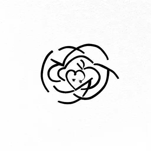 Self-love tattoo design idea