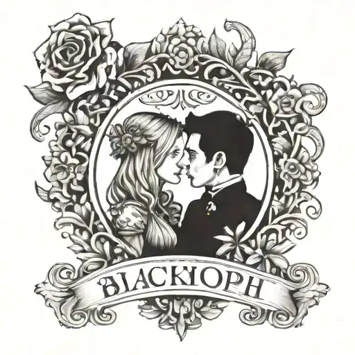 Alice and Joseph  tattoo design idea