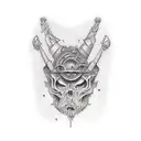 as if the ship is on the front shin tattoo design idea