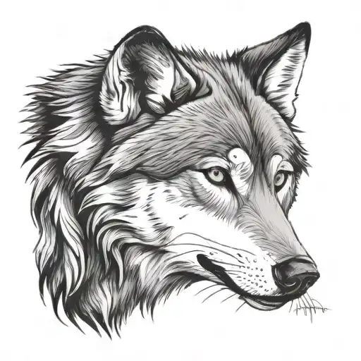 Wolf: Freedom and Independence, Courage and Strength, Intuition and Instinct, Transformation and Change tattoo design idea