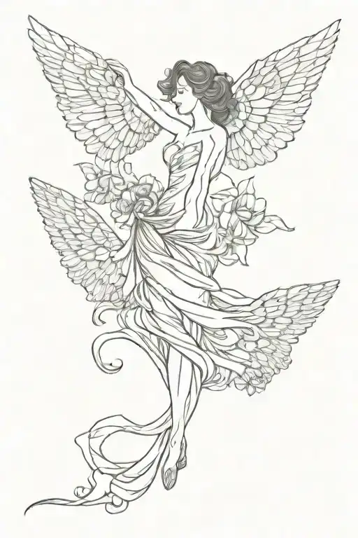 awarness acceptance surrender  tattoo design idea