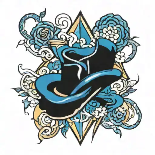 blue collar tattoo design idea