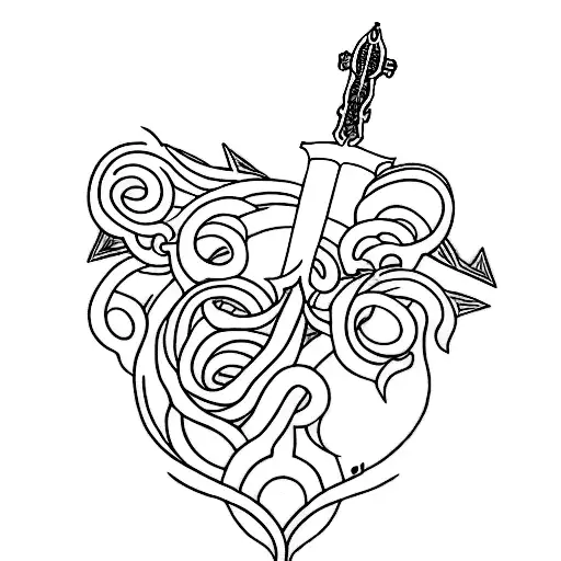 i just lost my best friend and i wanna make something about him, he was in love with japan,sword stuff like that tattoo design idea