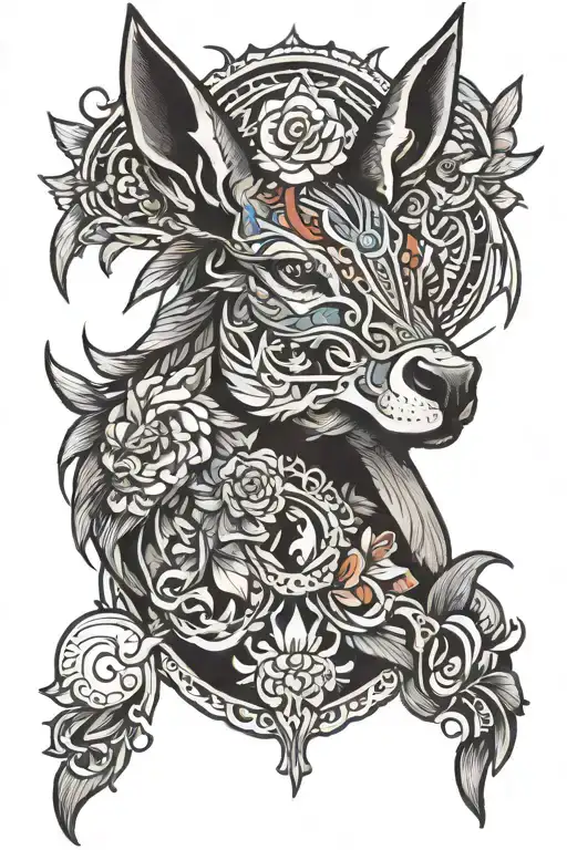 mule tattoo design idea