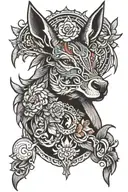 mule tattoo design idea