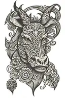 mule tattoo design idea