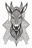 mule tattoo design idea