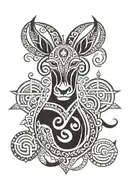 mule tattoo design idea