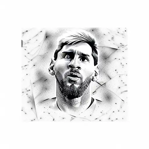 leo messi tattoo design idea