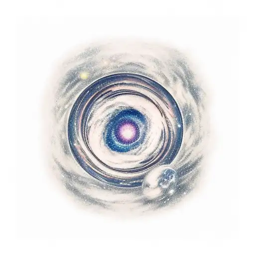 milky way tattoo design idea