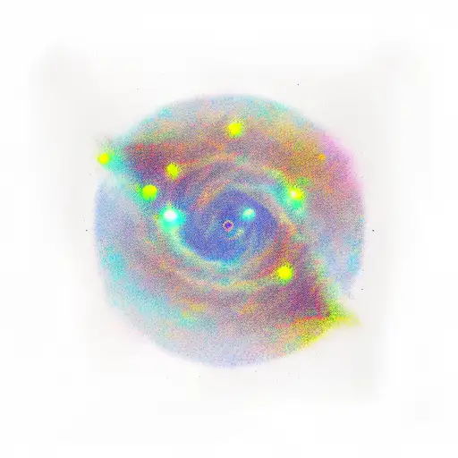 milky way tattoo design idea