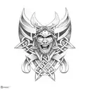 Celtic warrior tattoo design idea