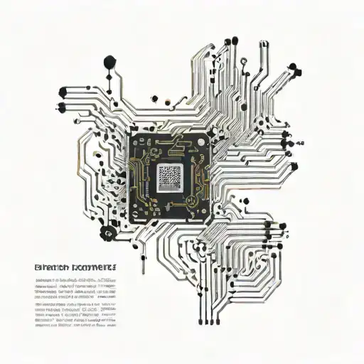 An intricate circuit board design with a hidden message in binary code, representing the client's passion for coding and tattoo design idea