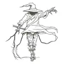 scarecrow facedown  tattoo design idea