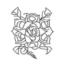 que sera sera with flower and arrow tattoo design idea