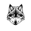 angry wolf tatoo tattoo design idea