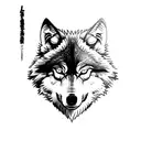 angry wolf tatoo tattoo design idea