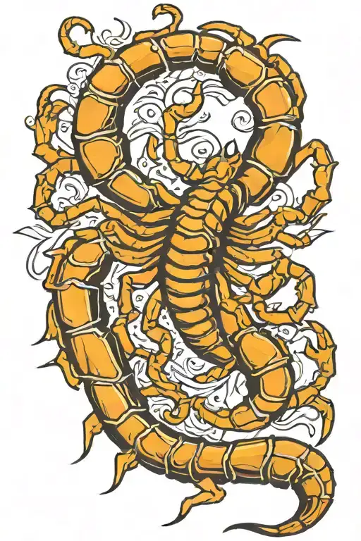 scorpion tattoo design idea