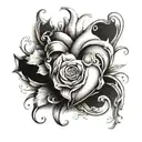timeless heart tattoo design idea