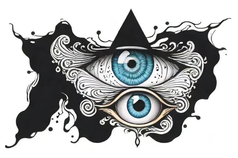 evil eye tattoo design idea