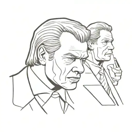 Create a tattoo inspired by Pulp fiction and django movies tattoo design idea