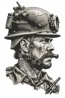 soldier sapper tattoo design idea