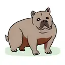 american bully tattoo design idea