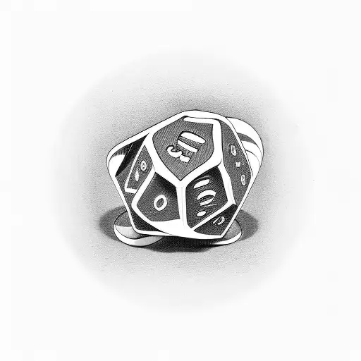 Dice gamble with my life tattoo design idea