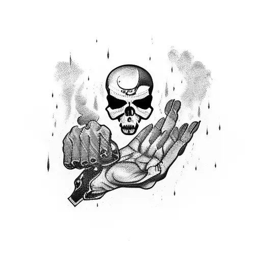 Deathmans Hand poker gamble with my life tattoo design idea