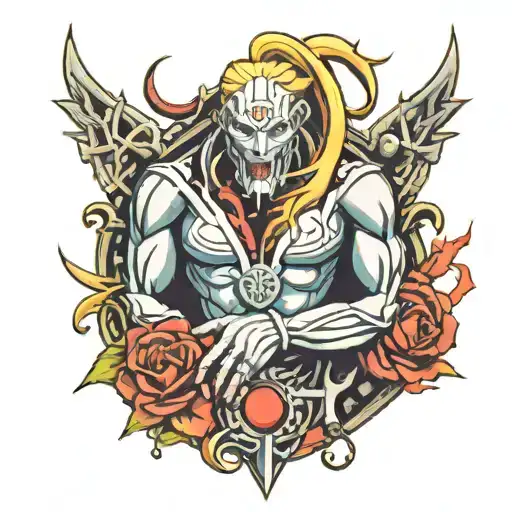 pride from fullmetal alchemist brotherhood tattoo design idea
