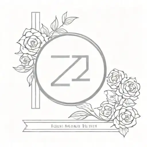 roman numeral number 27 tattoo design idea