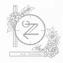 roman numeral number 27 tattoo design idea